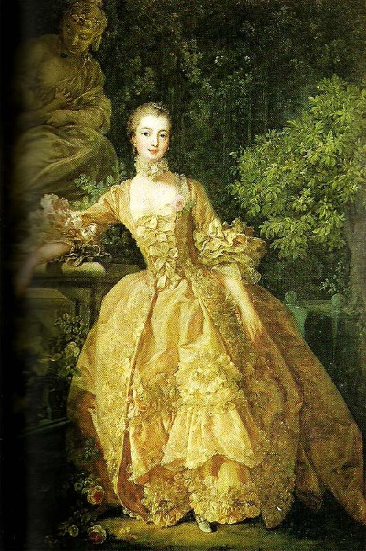 Francois Boucher the marquise de pompadour, china oil painting image